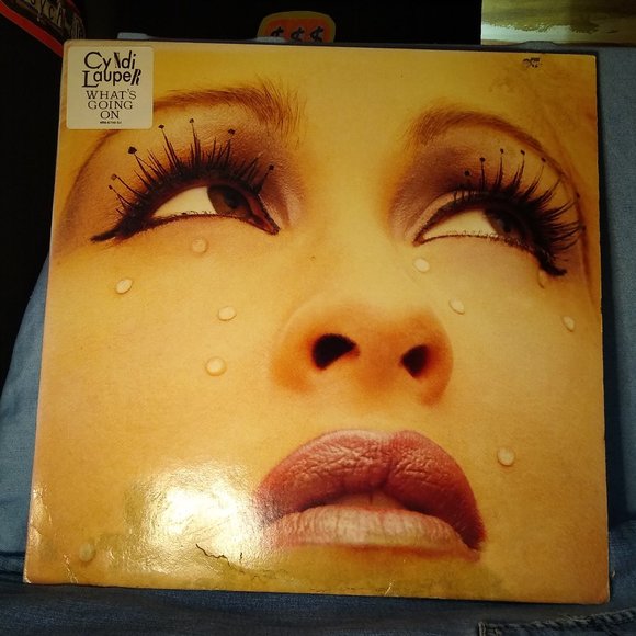Cyndi Lauper What's Going On Single Gold Stamp Promo RARE 1987 Vinyl Record - Picture 1 of 5